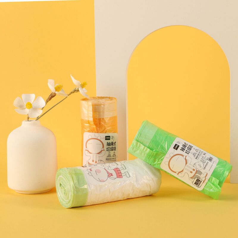 Jiemesen フラット口かわいい厚みのあるゴミ袋黒防水手頃な価格のビニール袋 45*55 センチメートル工場直販|undefined