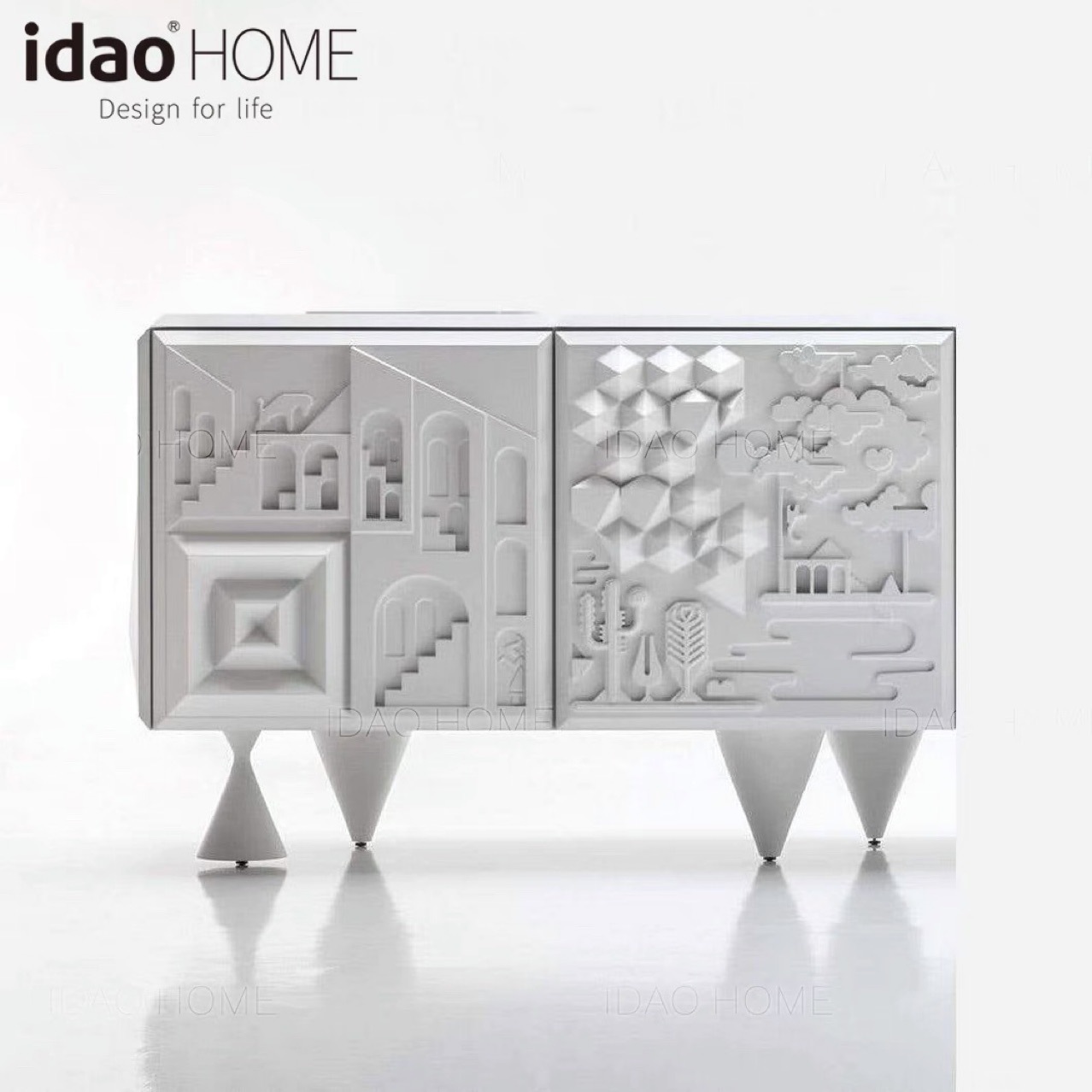 浙江家具工厂白色烤漆餐边柜创意个性玄关柜展示架装饰柜收纳