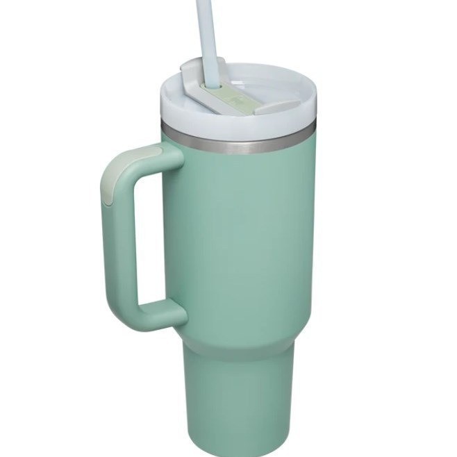 Vaso Térmico Stanley de Segunda Generación de 40 oz, Vaso para Auto de Gran Capacidad con Asa, Vaso con Pajita, Vaso Aislado, en Existencia para Dropshipping