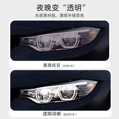 ix3 blackened headlight film light — Car headlight protective film