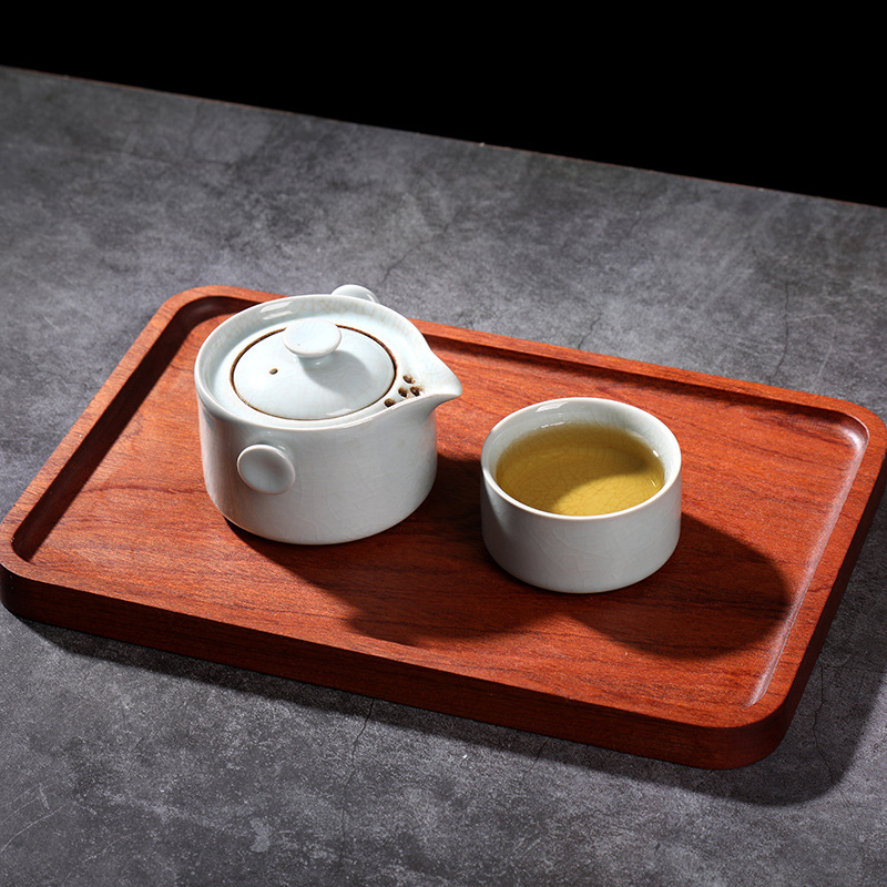 Platos de comedor occidentales Platos de comedor de sándalo negro Platos de comedor de madera maciza Paletas de madera Platos de madera Paletas creativas Platos de comedor Madera de estilo japonés