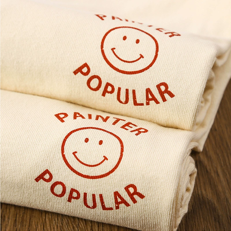 2025 лето новый минималистский забавный принт с круглым вырезом с коротким рукавом футболка женская хлопковая пара повседневная внутренняя рубашка