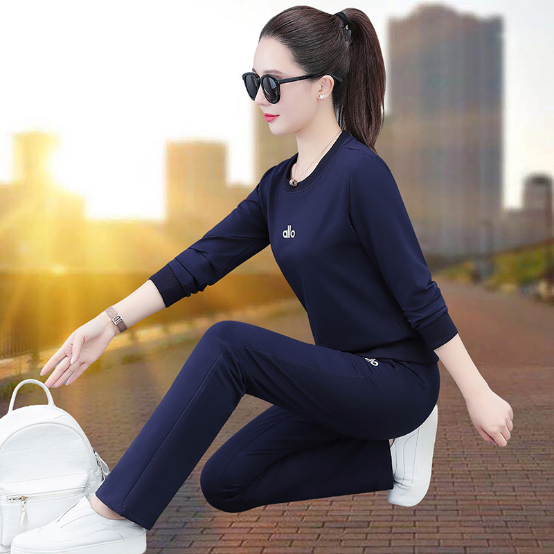 休闲运动服套装女士春秋2025新款爆款秋季减龄妈妈时尚洋气两件套|undefined