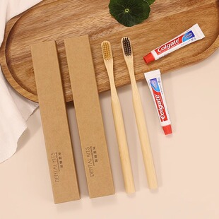 Hotel disposable toiletries suit high-end homestay inn disposable toothbrush toothpaste bamboo manufacturers wholesale