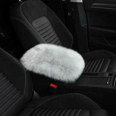 Armrest box – Armrest Box Mat Pure Wool - fog-ash