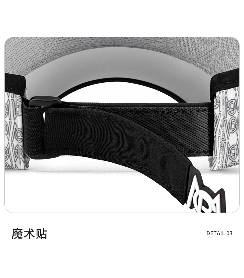 Mũ golf PGM không đỉnh thể thao che nắng mùa hè, vành rộng 19 cm — MZ052-Trắng đen đỏ, MZ052-Trắng Đen, MZ025-Mũ bóng không đỉnh [màu đỏ], MZ045-Đen Trắng chi tiết 79