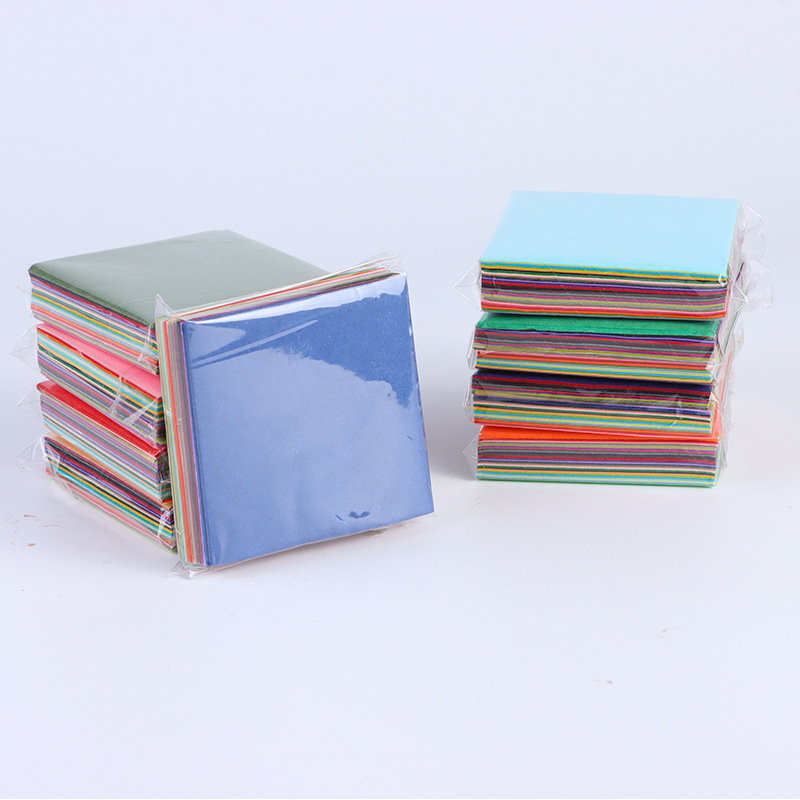 Papel de pera de color 3*3 5*5 caja de regalo de papel de llenado de corte 10*10 papel de copia de color a Juego plegable al por mayor