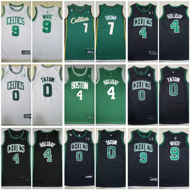 Retro basketball jersey, Celtics, sleeveless sportswear