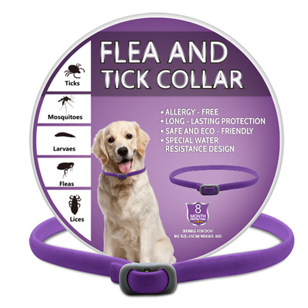 강아지용 보라색 복합 소재 목걸이