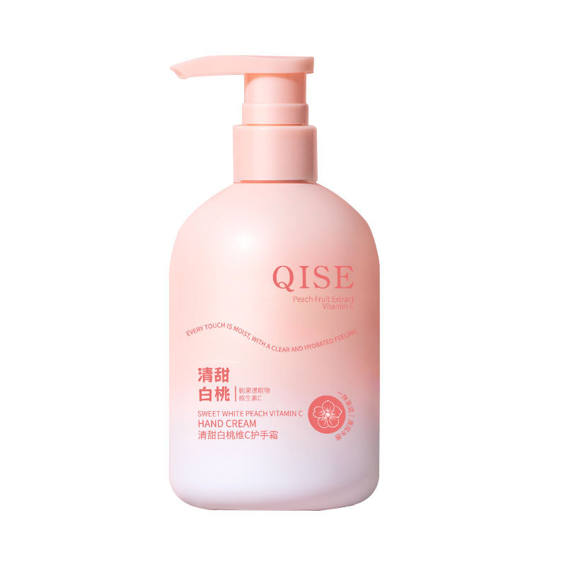 QISE QISE SWEET WHITE PEACH 비타민 C 핸드 크림 가을 및 겨울 수화 보습 회춘 및 밝기 건조 방지 및 오래 지속되는 향기