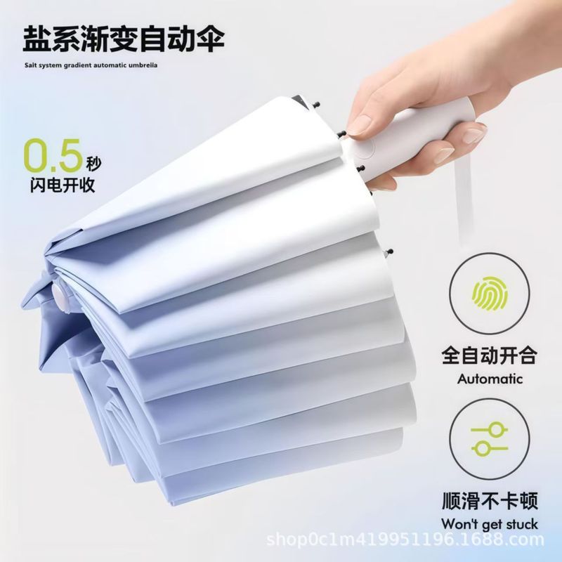 雨伞大号全自动折叠24骨防晒抗风晴雨两用女批发遮阳伞加大加宽|undefined