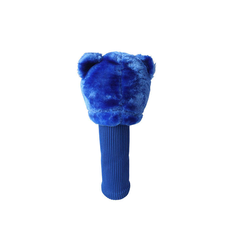 Juego de palos de cabeza de oso azul, juego de golf, juego de palos de relleno, juego de palos de lana, juego de palos de muñeca, comercio exterior
