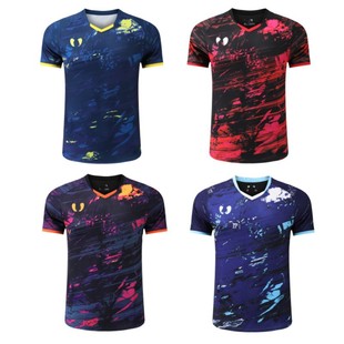 2024 New Style Table Tennis Suit Men's and Women's Table Tennis Sports Short-sleeved Quick-drying Top Youth Ball Suit Printing