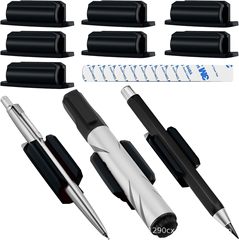 越境新品シリカゲルペンホルダーセット10個粘着性シリカゲルペンクリップデスク部品と教師用品ペンホルダー