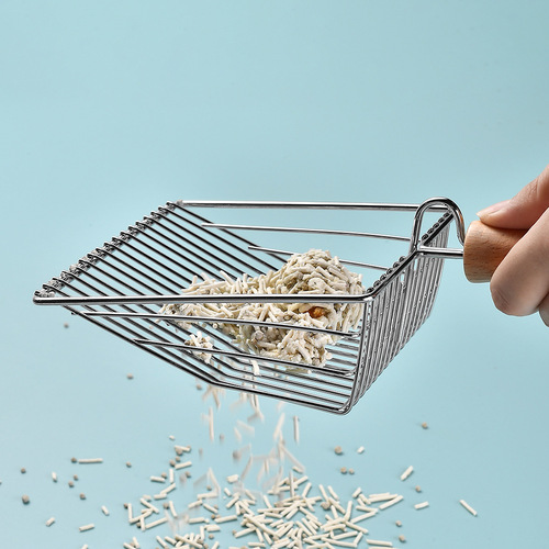 Metal cat litter shovel pet utensils bentonite beach shovel cat sand iron shovel poop scooper toilet pickup