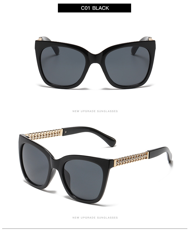 Unisex Fashion Solid Color Leopard Pc Cat Glasses Sunglasses display picture 3
