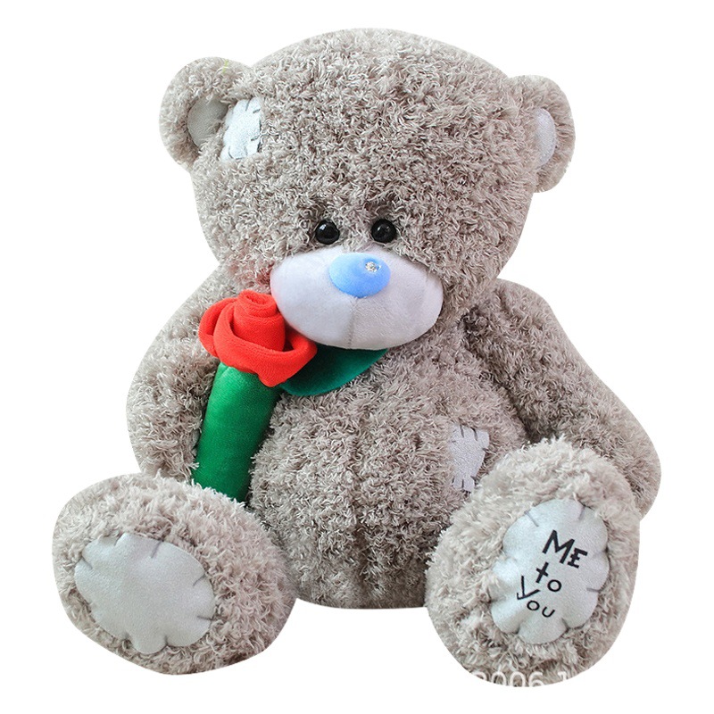Nuevo Oso de Peluche con Rosas y Flores para Regalo de San Valentín, Navidad o Cumpleaños para Enamorados