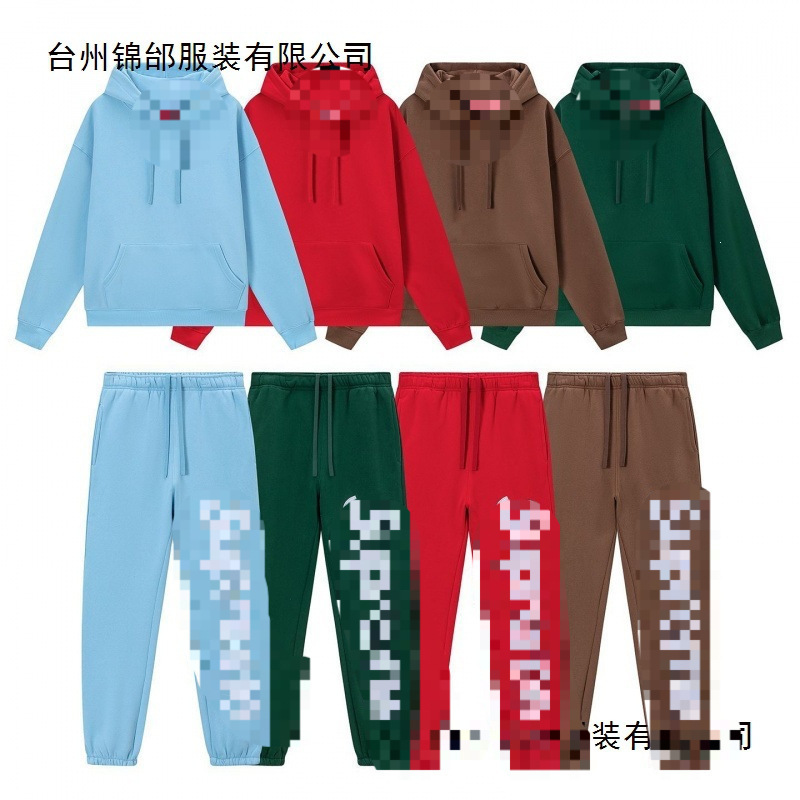 Cross-border e-commerce: 25FW trendy brand, heavyweight fleece-lined, embroidered patchwork, loose-fitting American-style autumn/winter hoodie with zipper