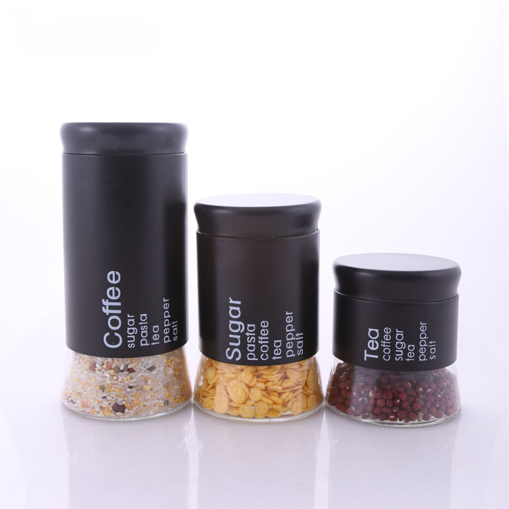 Wholesale Round Transparent Glass Sealed Jars Kitchen Supplies Grain Storage Jars Tea Jars Food Storage Jars