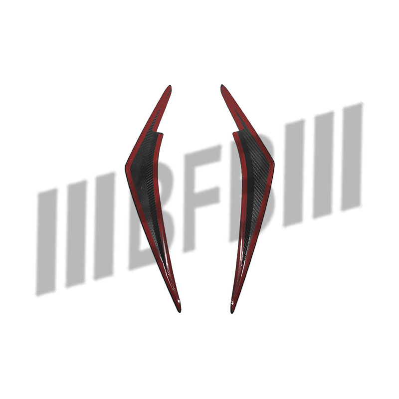 Suitable for 23-27 Subaru WRX dry carbon fiber headlight eyebrow covers WRX dry carbon front headlight LED eyebrow cover shell