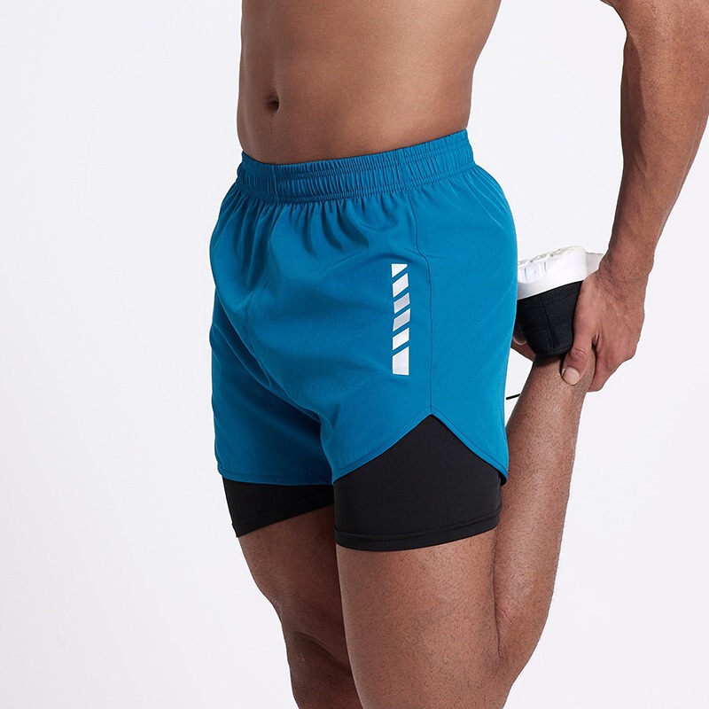 Printed Shorts Men's Quick-drying Sports Running Marathon Summer Thin Track and Field Fitness Training Squat Three-point Pants