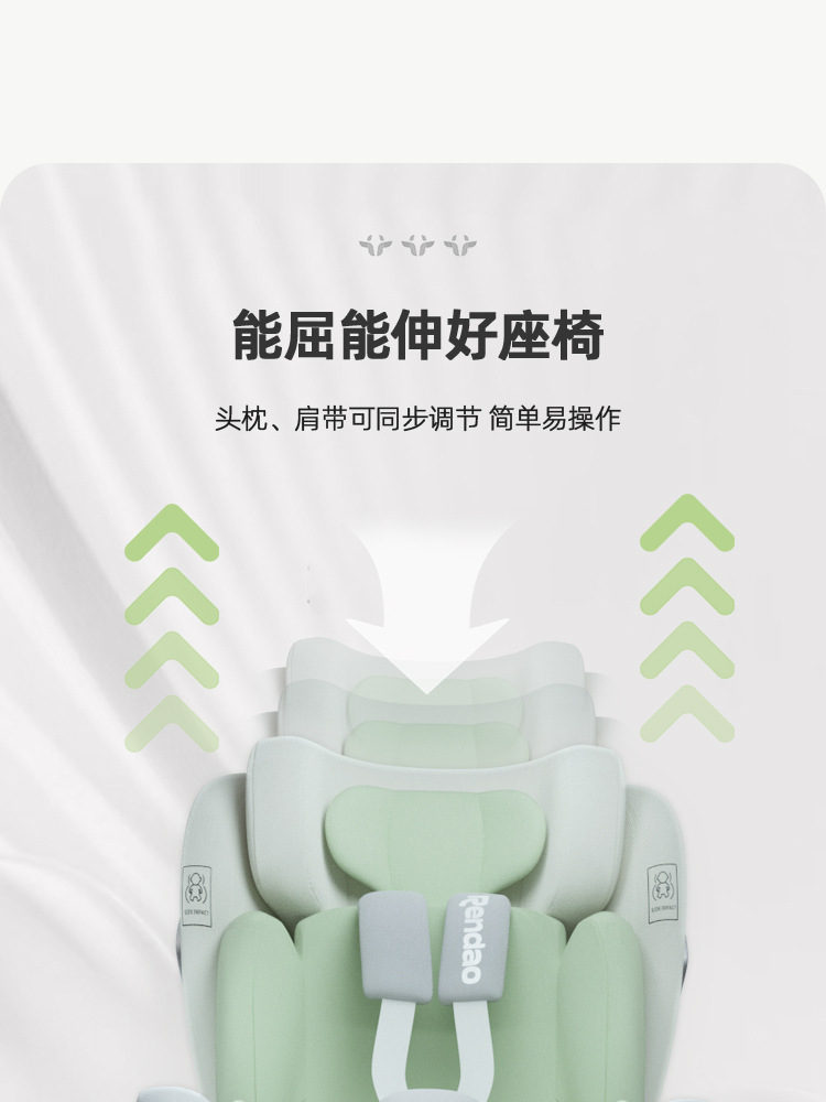 Ren Dao Xingtu Kids Safety Seat Newborn Sitting and Lying 0-12 Years Old Baby Baby Car Seat Car Use