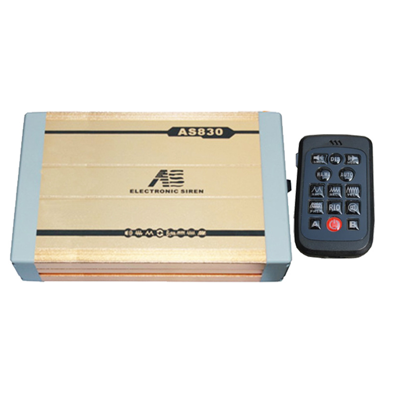 AS830B Vehicle-mounted Wireless Remote Control Siren Speaker, Engineering Vehicle High-Pitched Speaker, High-Power Alarm