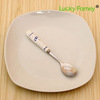 Design fruit spoon, dessert cream fork, Birthday gift