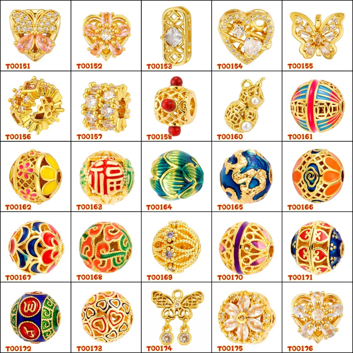 Online celebridad en vivo explosión de moda bronce micropantalones colgante de piedra mujer accesorios di-di estilo chino colgante sin cadena