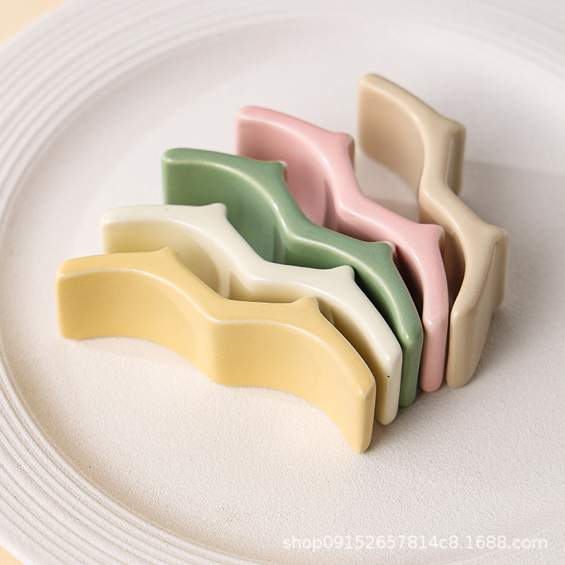クリーム風置物食器セラミック箸立て多目的箸立て箸枕箸立てスプーンスプーンホルダー公箸立てスプーン|undefined