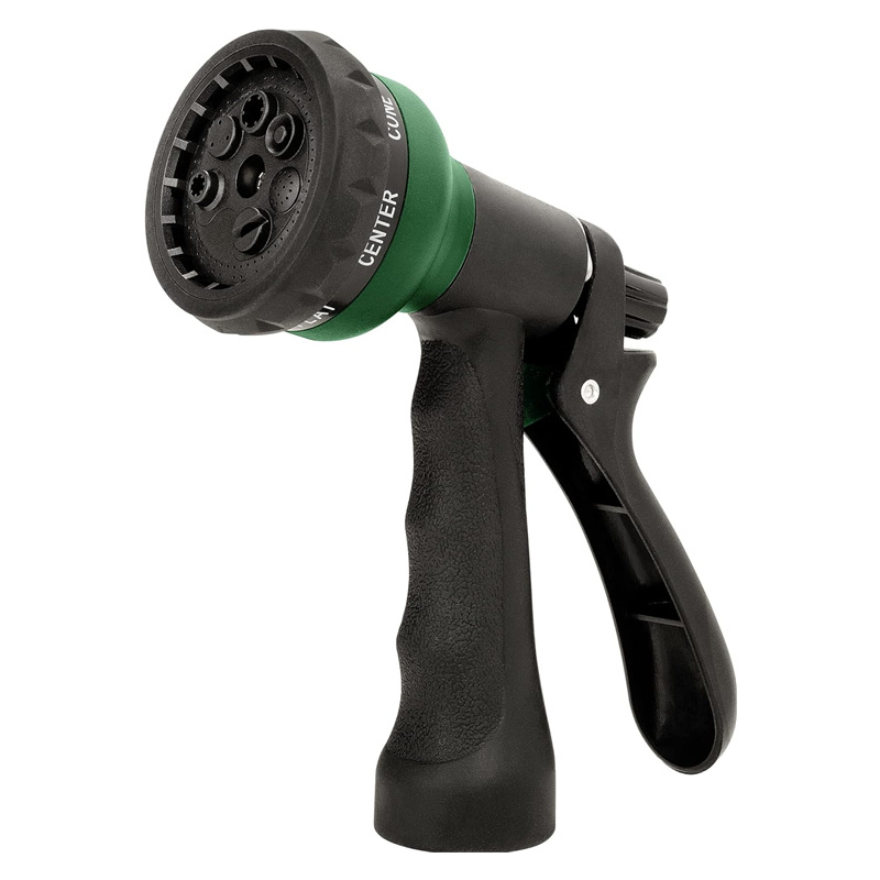 厂家供应铝头3道旋转调节清洁洗车水枪园林花洒工具灌溉浇花庭院