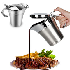 304 Stainless Steel Steak Sauce Bottle Sauce Bowl Jam Bottle Steak Tomato Sauce Bottle Condiment Tube Gravy Boat
