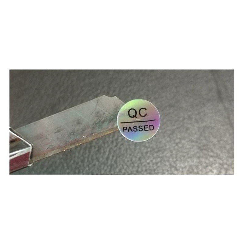 Самоклееные квалифицированные этикетки прозрачные квалифицированные круглые этикетки qcpass этикетки круглые лазерные наклейки контроля качества QC лазерные метки