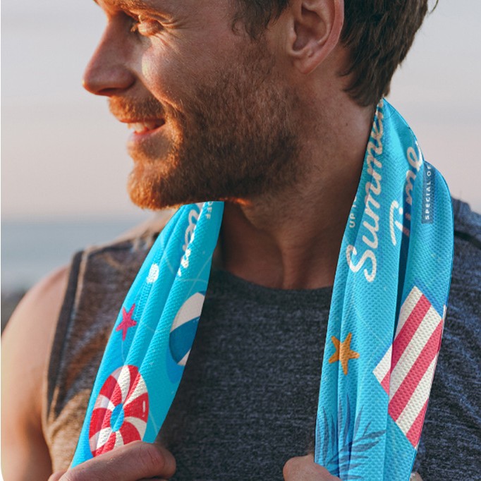 Toalla de secado rápido Toalla deportiva de sensación fría Toalla de sudor de yoga de gimnasio Toalla de enfriamiento de bádminton de correr