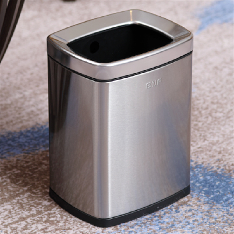Sur de basura al aire libre puede acero inoxidable redondo Hotel saneamiento vestíbulo vertical al aire libre Cenicero Hotel ascensor entrada