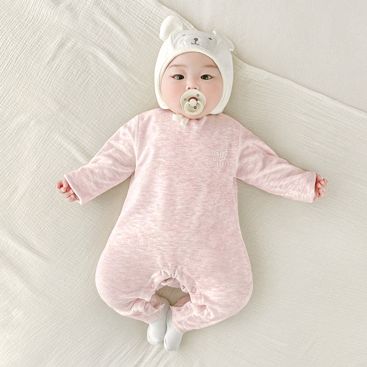 Primavera, otoño, invierno, ropa de recién nacidos, ropa caliente para hombres y mujeres, ropa de fondo, pijamas apretados para niños pequeños, ropa de otoño para bebés