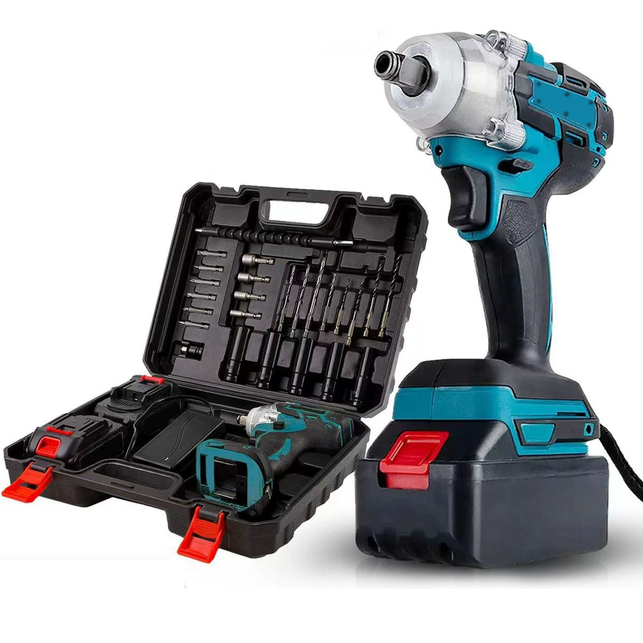 Мощный литий-электрический ток внешней торговли Оптовая бесщеточный сильный скручивание электрический гаечный ключ