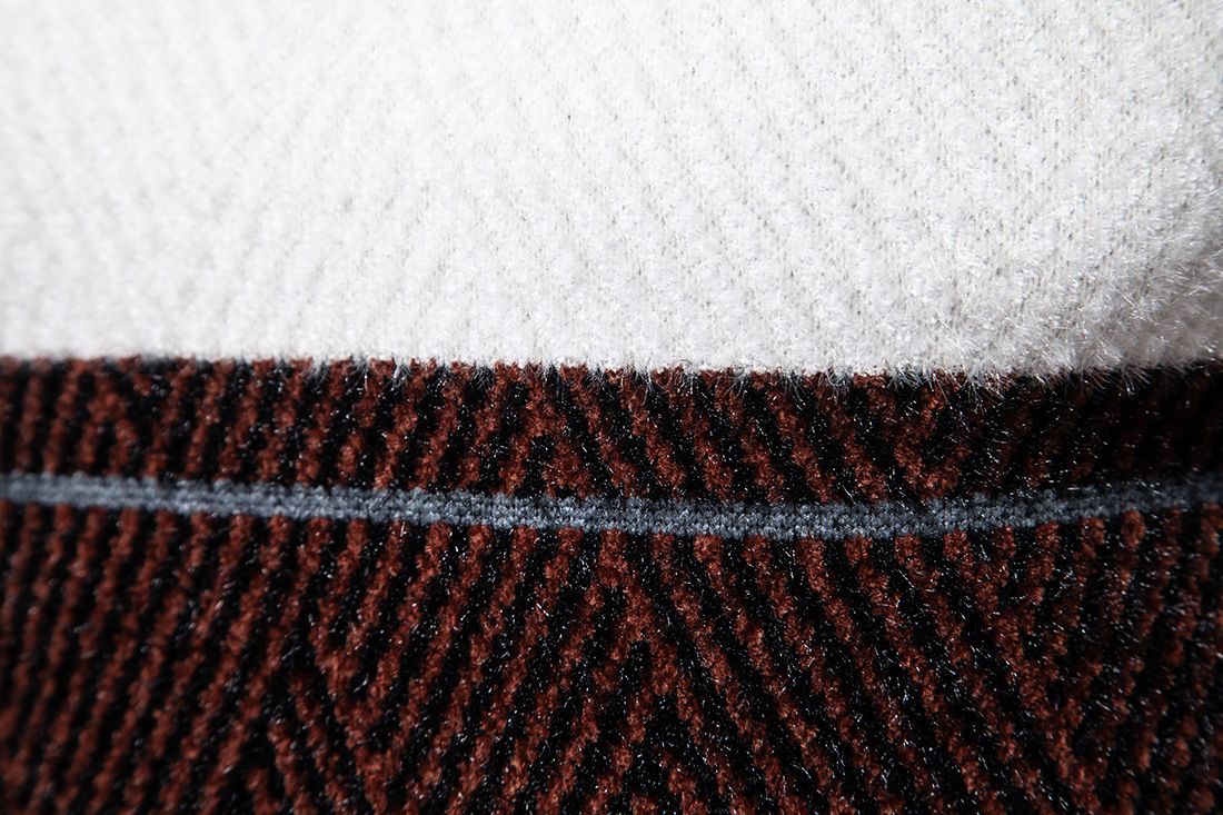Men's Knitwear Round Neck Casual Pullover Colour Block Sweater_voghion.com
