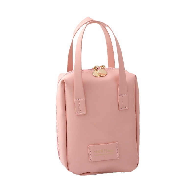 Borsa per il trucco portatile Shell, borsa per il trucco portatile di grande capacità, borsa per il trucco di alta bellezza impermeabile per celebrità di Internet_voghion.com