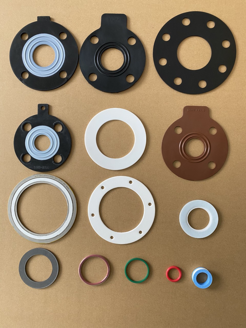 PTFE法兰垫片铁氟龙垫片聚四氟乙烯垫片PTFE+EPDM法兰垫片