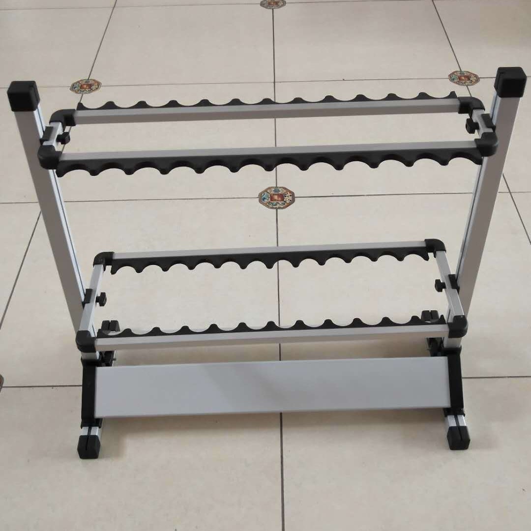 Nuevo Azul de 24 hoyos multi-funcional rack de almacenamiento de aleación de aluminio caña de pescar estante DIP Net caña de pescar soporte de artes de pesca pantalla