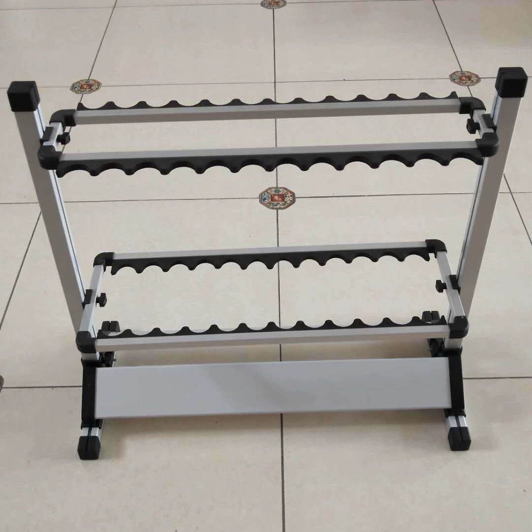 Blue universal metal storage system, tubing, stand