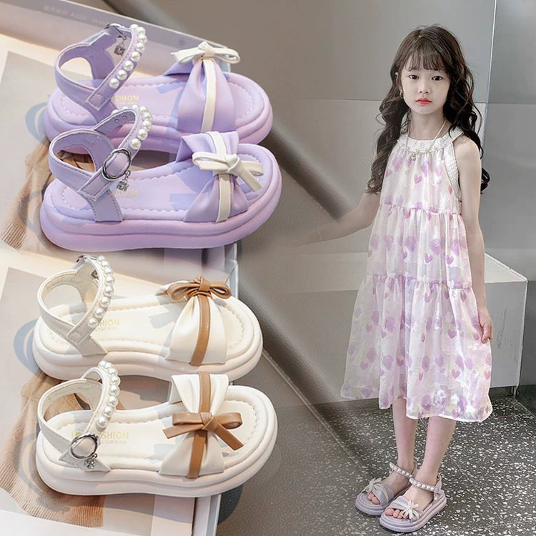 Обувь для девочек Детская детская принцесса сандалии 2025 новая летняя модель