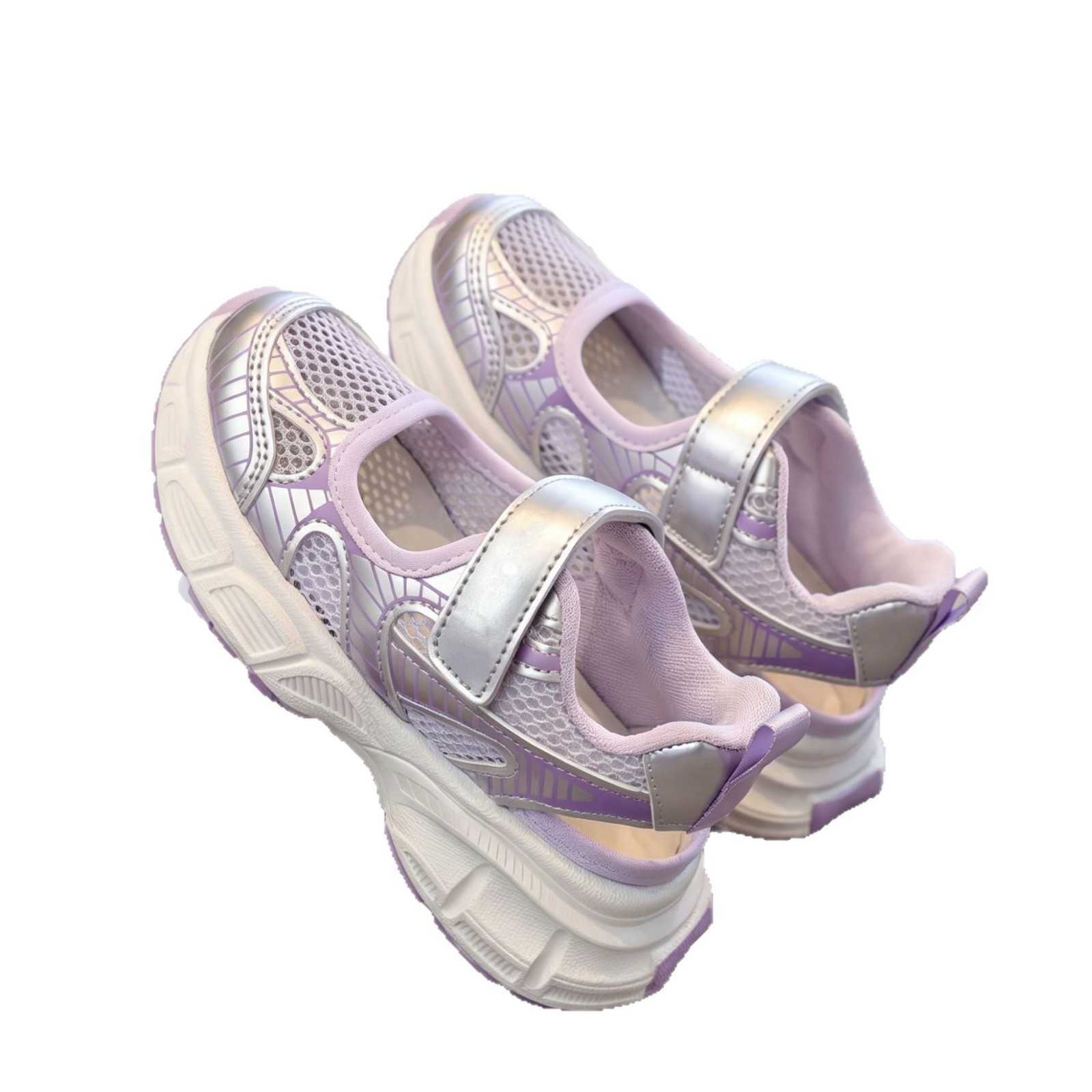 Sandalias deportivas para niñas 2026 verano nuevo estilo de moda infantil versátil zapatos de sola suave para niños zapatos de red casuales transpirables image 6