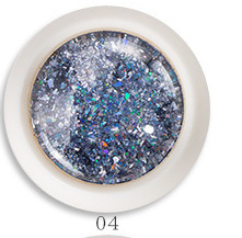 Nuevo aurora esquina 0.5g láser irregular triángulo esquina polvo brillante mezclado esquina pupila de manicuras de genio