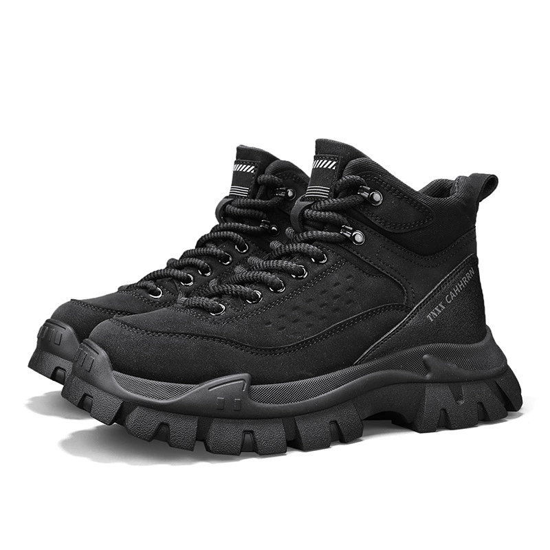 Платформенные низкие мужские ботинки (Martens), массивная подошва, осенняя повседневная обувь, размеры 39–44