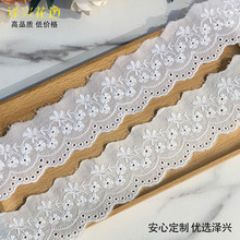 5CM车厘子棉布大机雕孔刺绣棉布花边 童装洛丽塔服装下摆装饰辅料