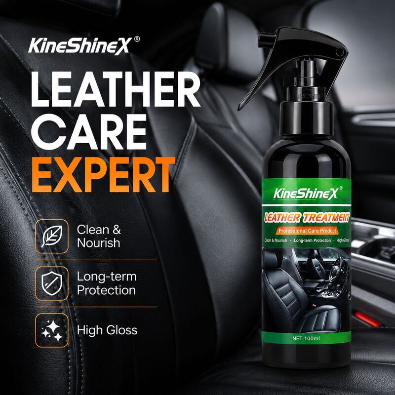 KineShineX Car Leather Care Agent Deep Cleaning Maintenance Spray Leather Seat Refurbishment Maintenance Agent