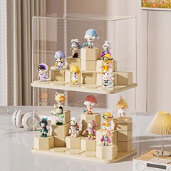 ブラインドボックス展示棚収納アクリル透明防塵積み木玩具手作り展示棚バブルマット展示箱