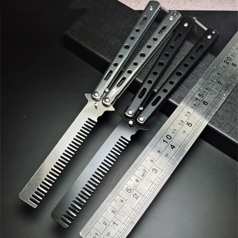 工厂批发未开刃蝴蝶练习刀 CSgo手部运动训练蝴蝶甩刀 游戏玩具刀